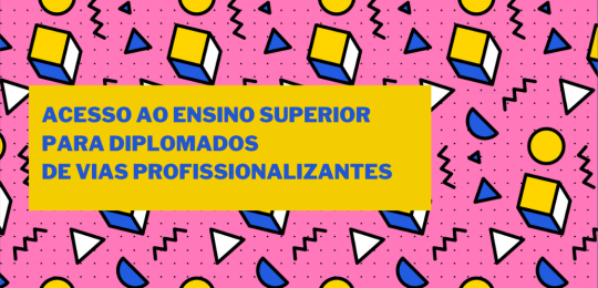 Alteração do calendário Concurso especial Vias Profissionalizantes